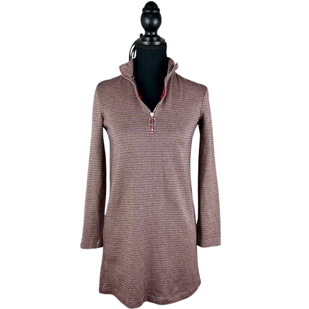 Zara Mini Dress Houndstooth Long sleeve Red
Black Beige | Size Small